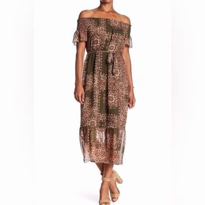 Nanette Lepore Olive Voile Dress
